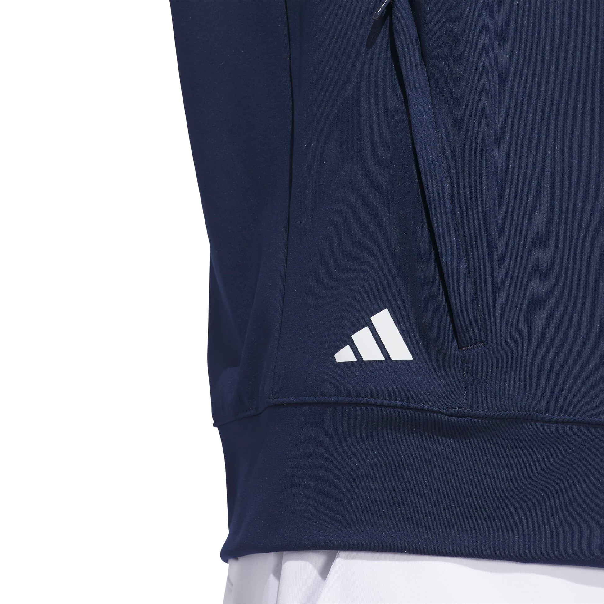 adidas Golf Women's Navy Layering Zip-Neck Top - Soft & Stretchy Comfort for Every Swing