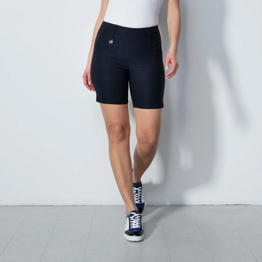 Daily Sports Ladies Shorter-Length Pull-On Golf Shorts in Dark Navy Blue