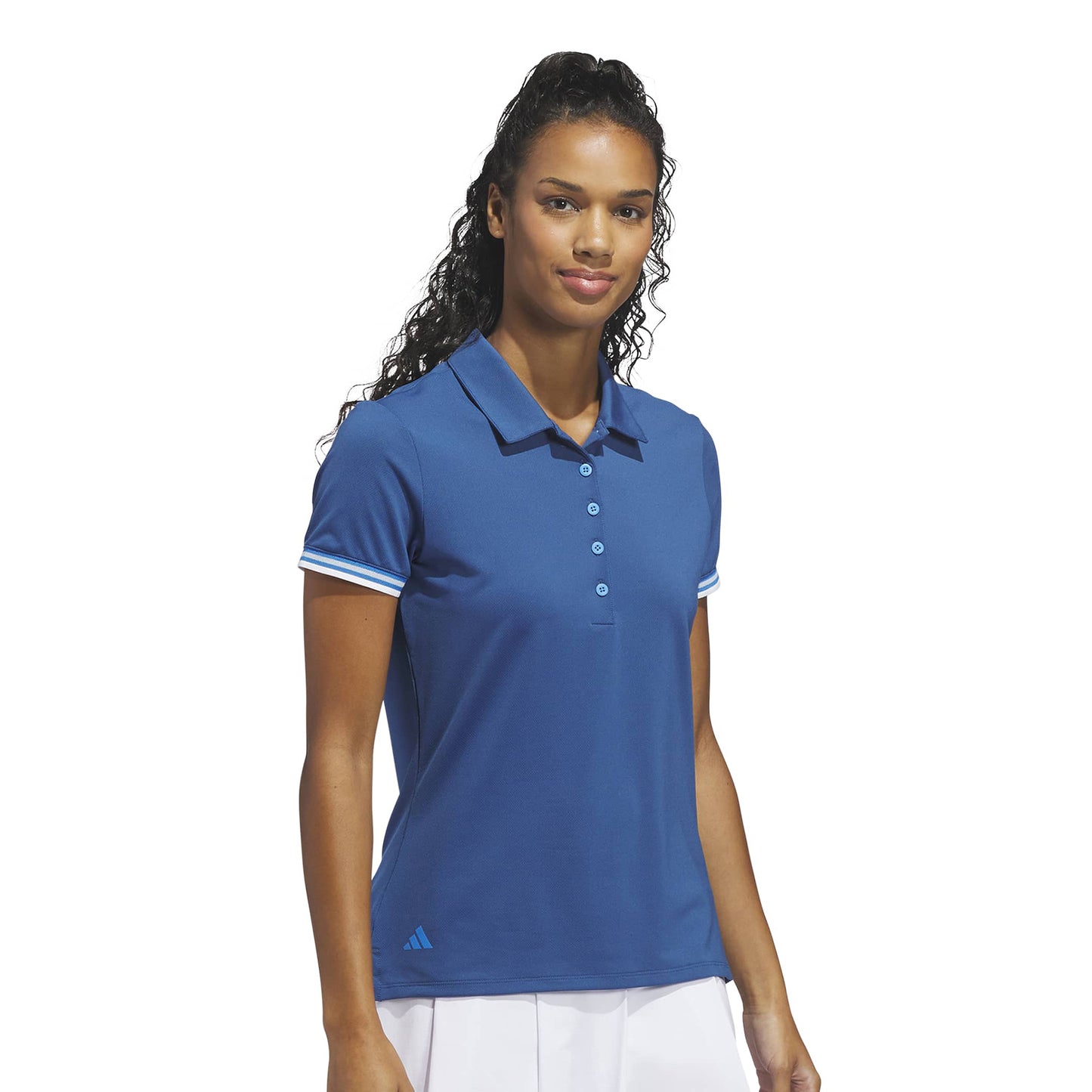 adidas Golf Ladies Short Sleeve Polo with Contrasting Trim for Feminine Flair with Every Swing