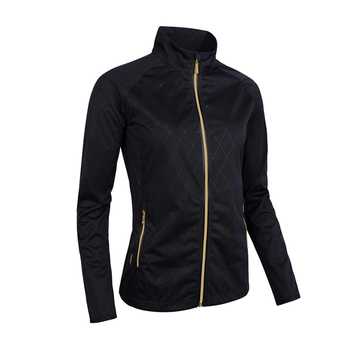 Glenmuir Ladies Black Showerproof Jacket - Performance & Feminine Silhouette for Every Round