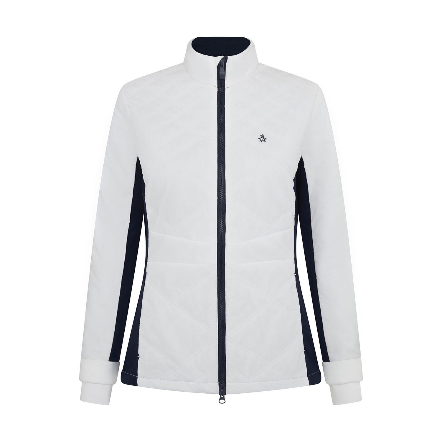 Original Penguin Ladies Primaloft Insulated Full Zip Golf Jacket in Bright White