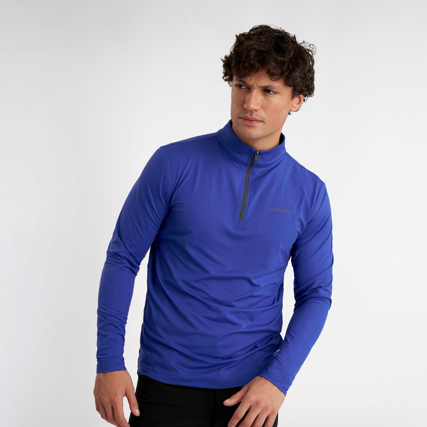 Calvin Klein Technical Zip-Neck Top