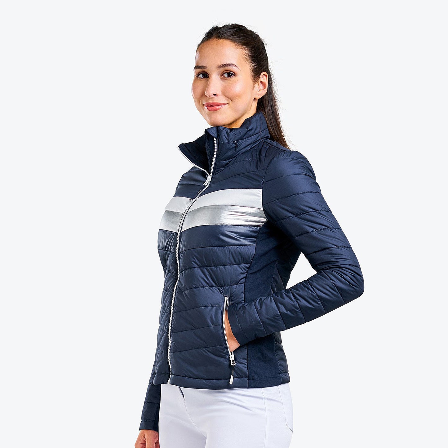 Nivo Ladies Lightweight Padded Jacket in Navy