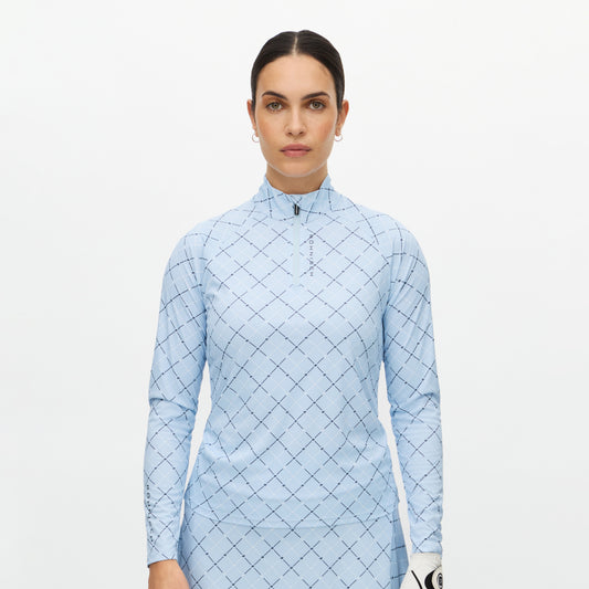 Röhnisch Ladies Elegant Zip Neck Stretch Top for Effortless Movement with Every Swing