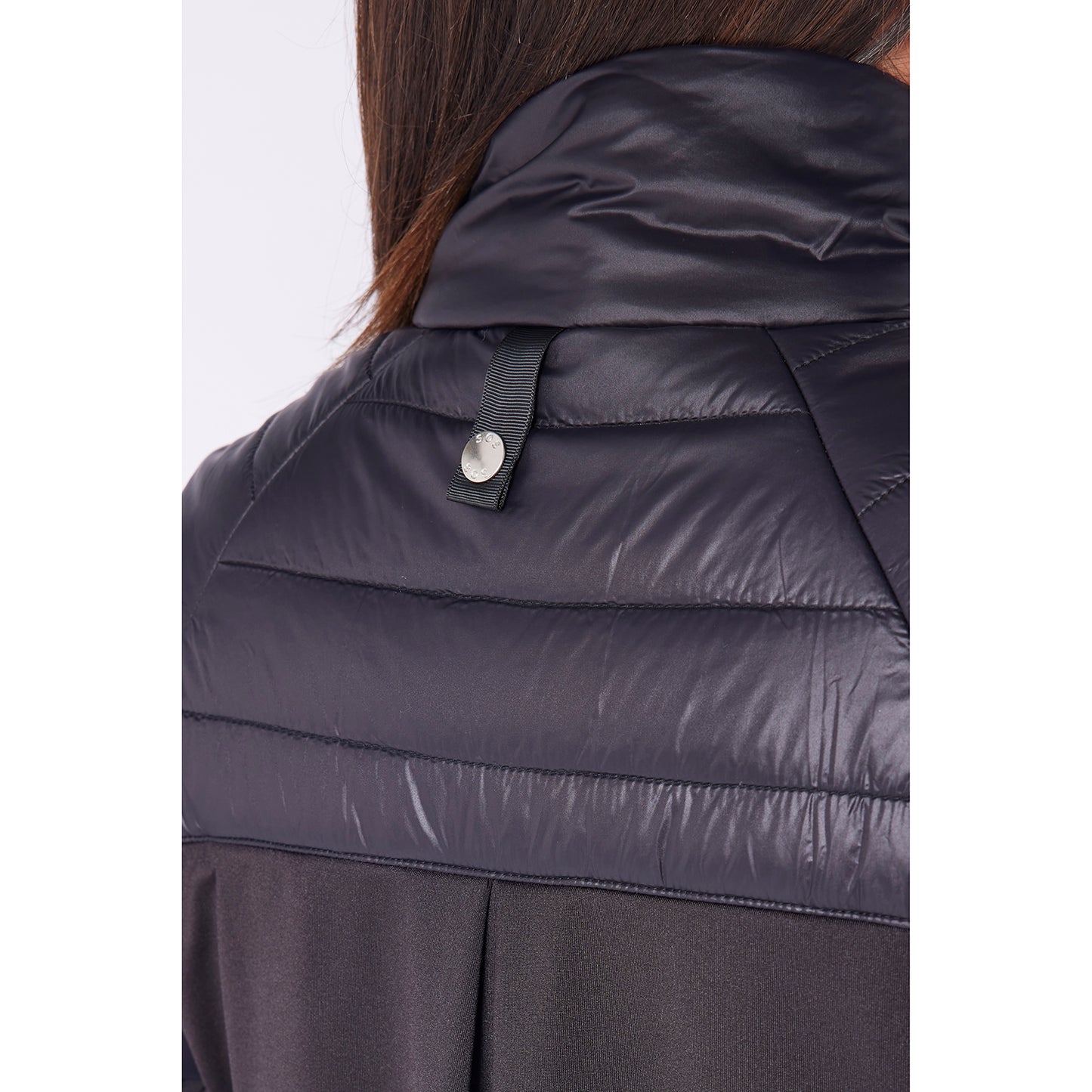 Swing Out Sister Ladies Black Half Sleeve Quilted Jacket