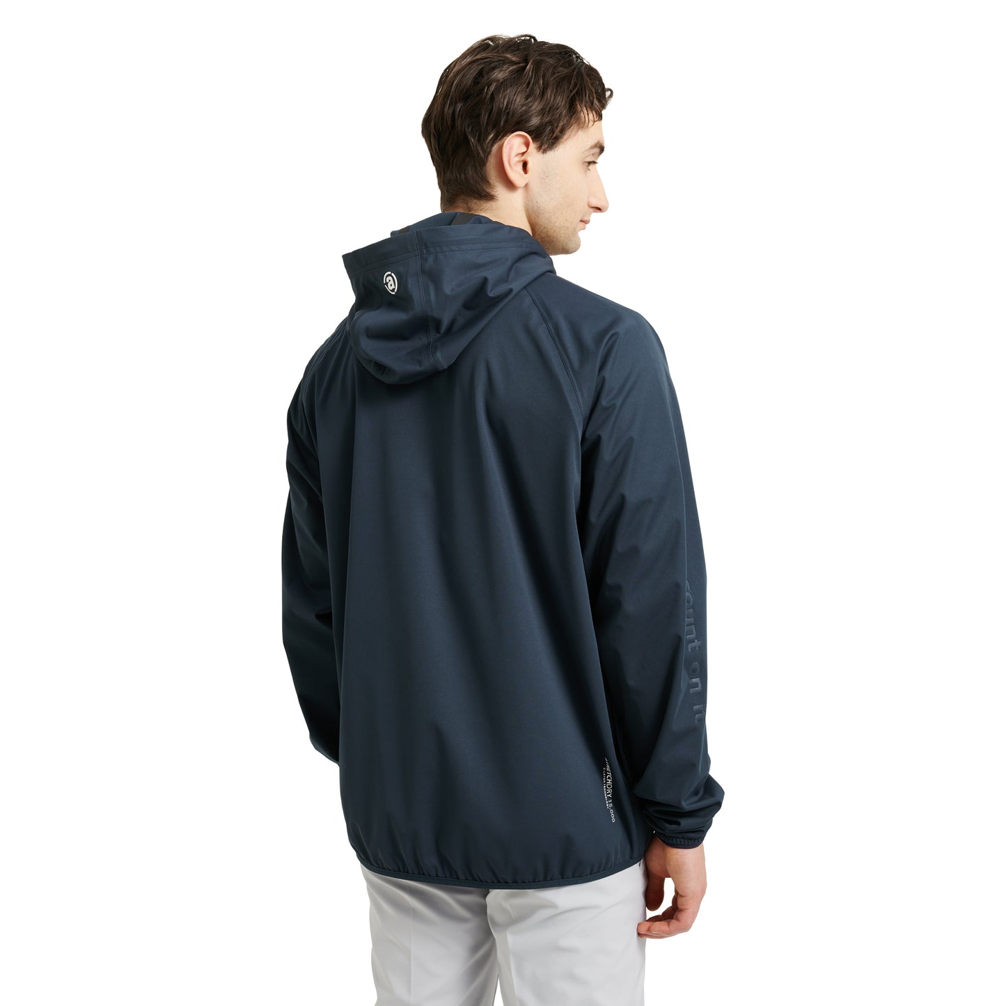 Abacus Mens Navy Bounce Waterproof Hoodie