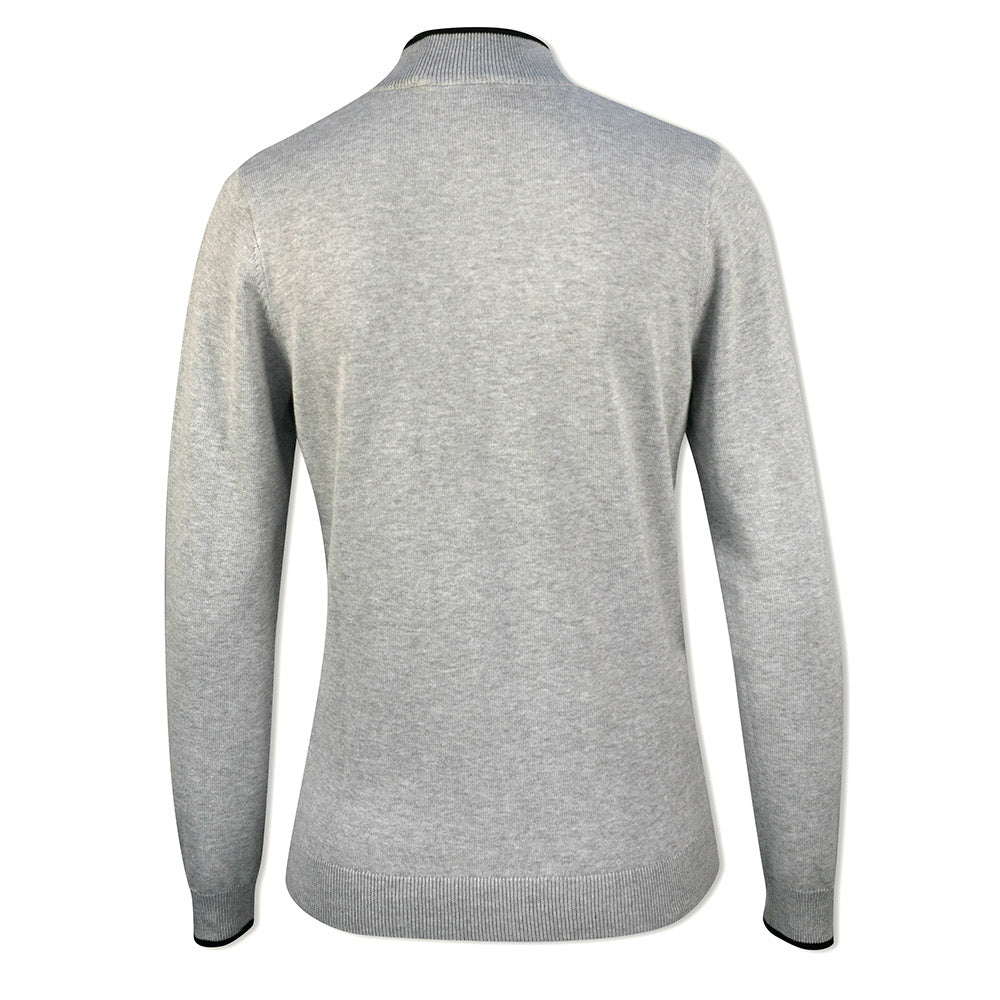 Glenmuir Ladies Cotton Sweater with Animal Print Detail – GolfGarb
