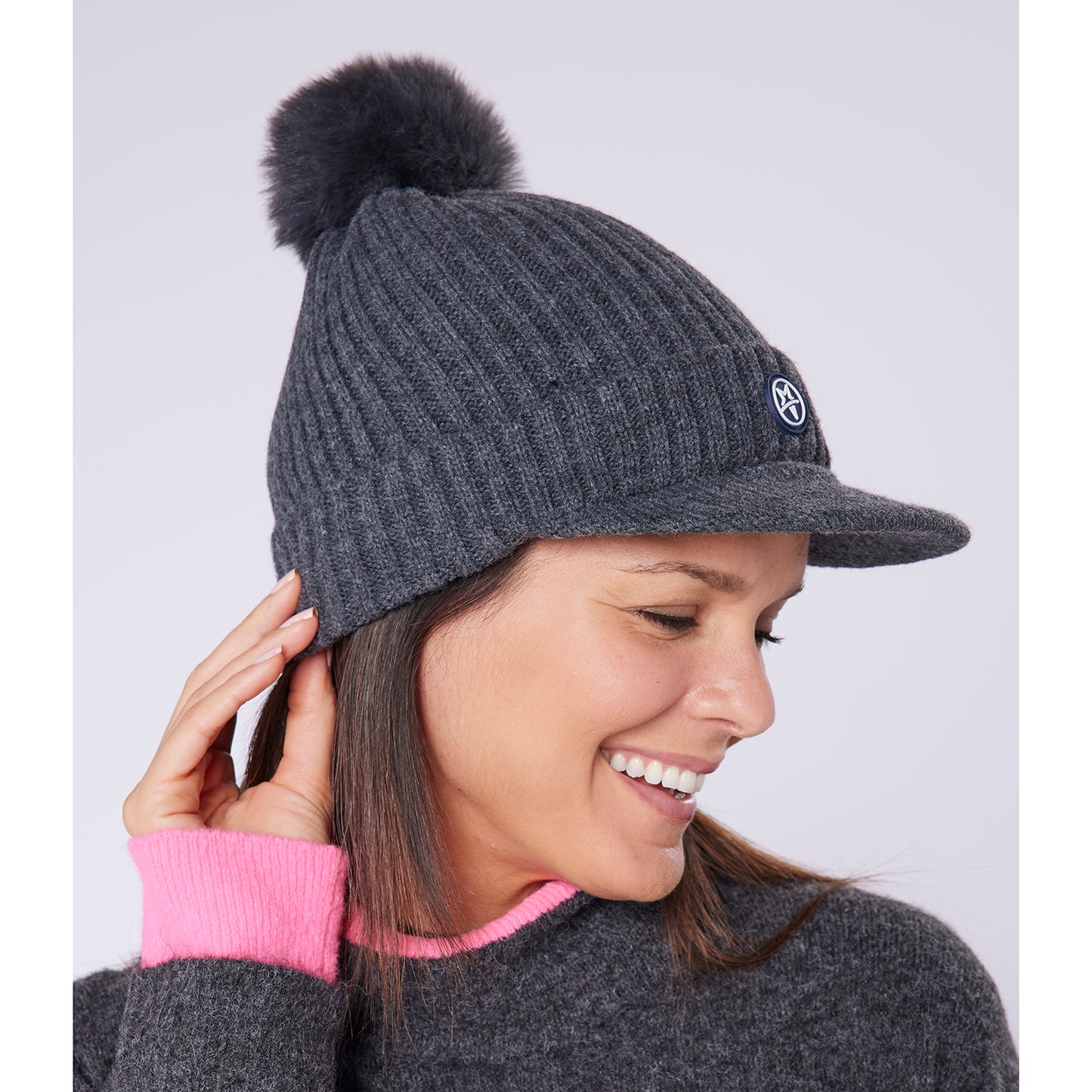 Swing Out Sister Womens Fleece Lined Peak Bobble Hat