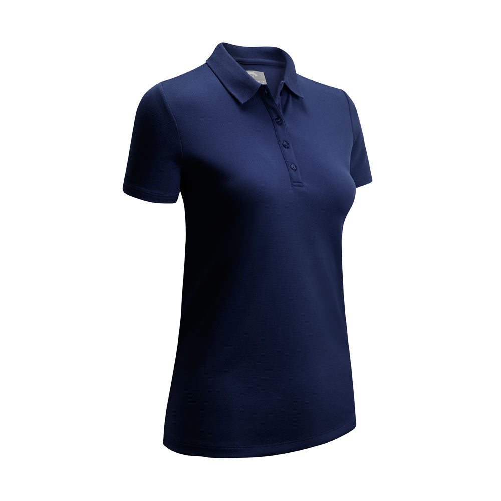 Callaway Ladies Short Sleeve Swing Tech Polo with Opti-Dri in Peacoat Navy