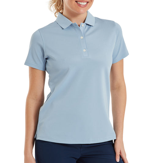 FootJoy Ladies Smart Short Sleeve Pique Polo for a Timeless Look