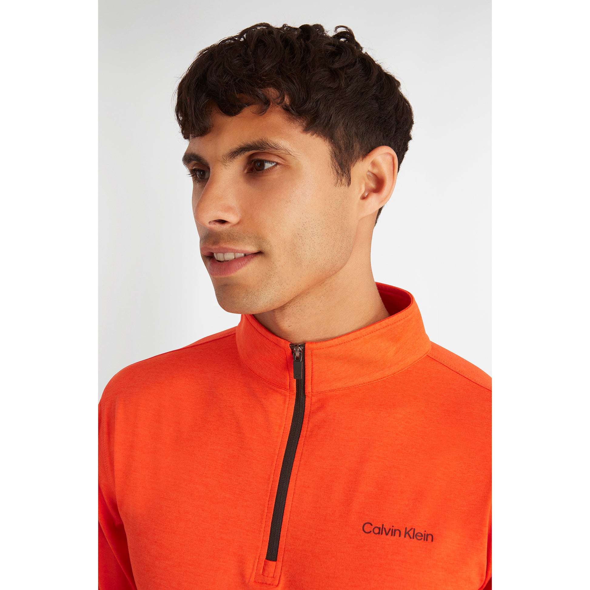 Calvin Klein Technical Zip-Neck Top