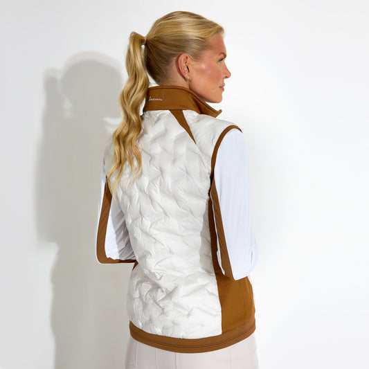 Abacus Ladies Quilted Gilet with Stretch Side Panels