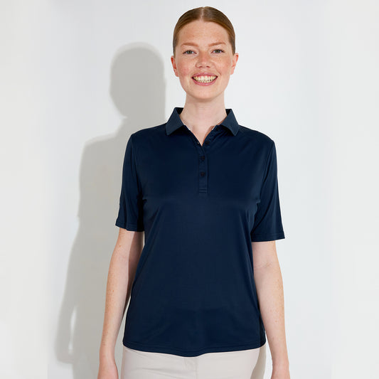 Abacus Ladies DryCool Half Sleeve Polo in Navy - Chic Comfort on the Course