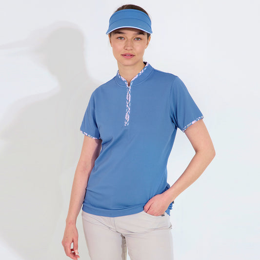 Abacus Ladies Honeycomb Structured Short Sleeve Polo - Style and Performance in Every Swing
