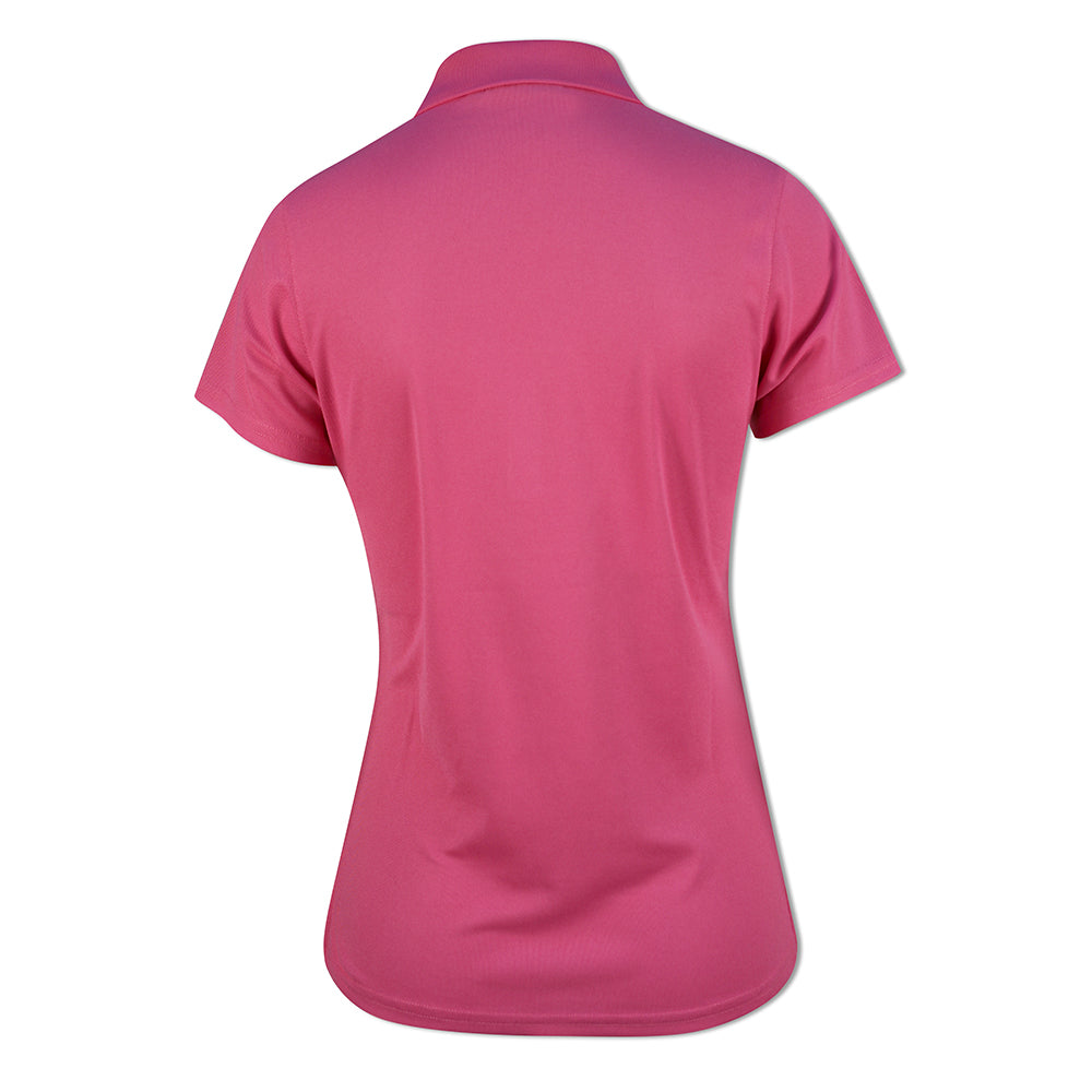 Glenmuir Ladies Short Sleeve Pique Polo with Stretch & UPF50+ in Hot Pink