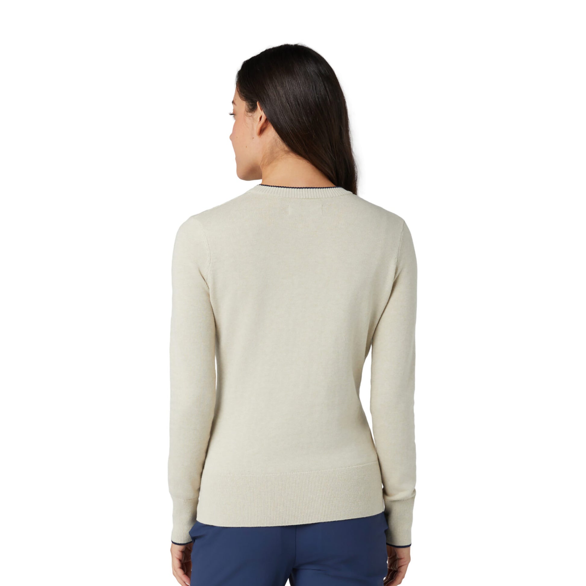 Original Penguin Ladies Cotton Blend Crew Neck Sweater