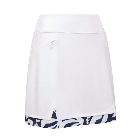 Callaway Ladies Truescuplt Pull-On Skort with Abstract Floral Print Hem