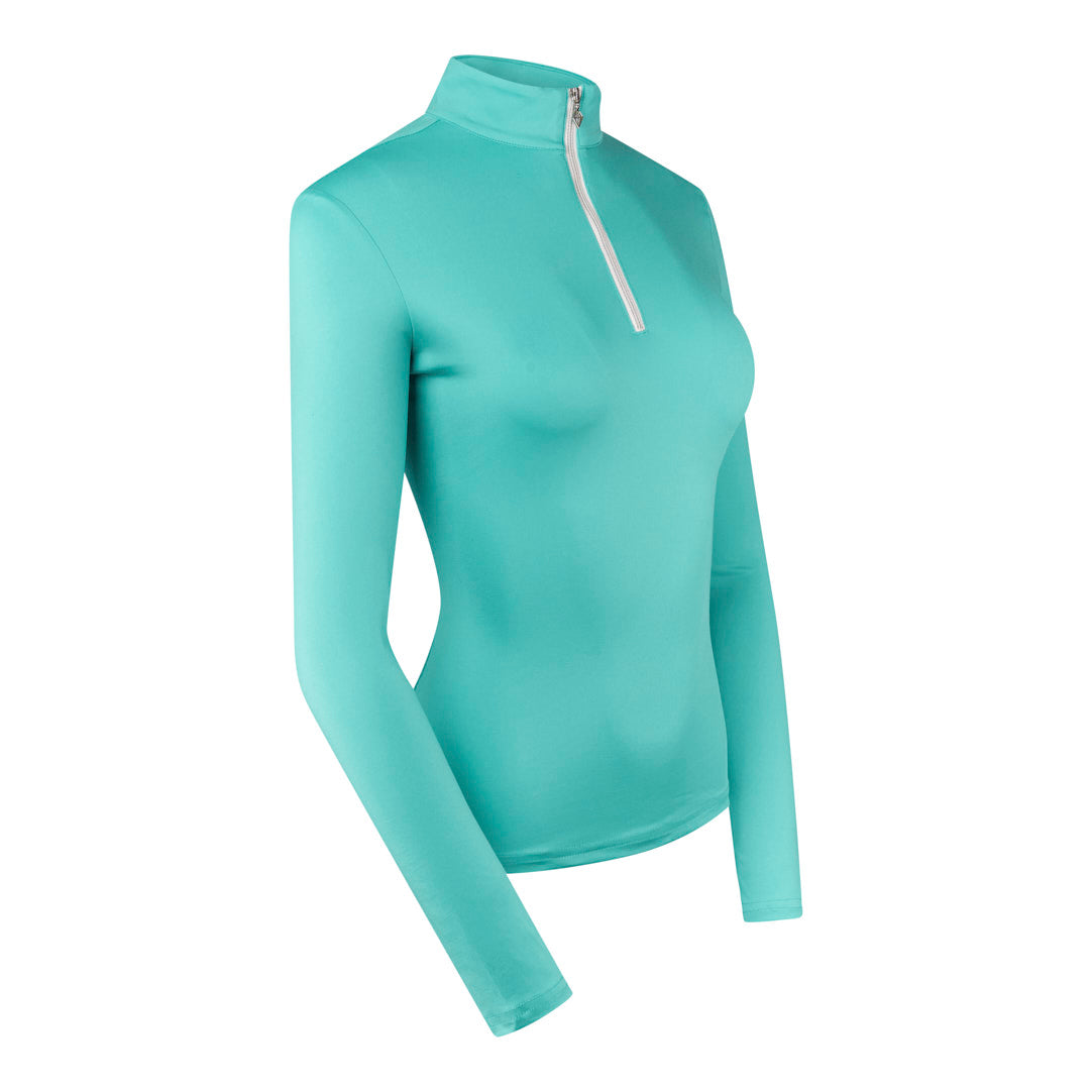 Pure Ladies Lightweight Mid-Layer Top in Ocean Blue