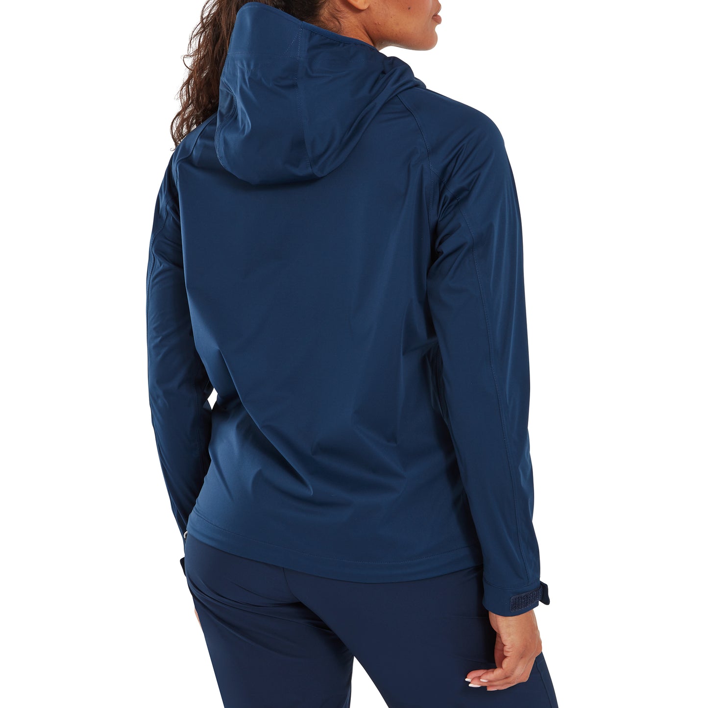 FootJoy Ladies Waterproof Jacket with adjustable Hood in Navy & White