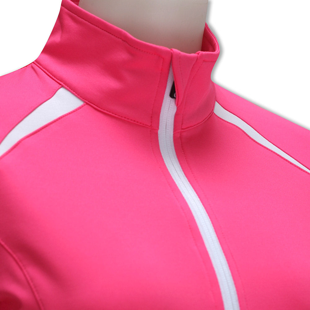 Sunderland Ladies Thermal Water Repellent Mid-Layer in Solar Pink & White