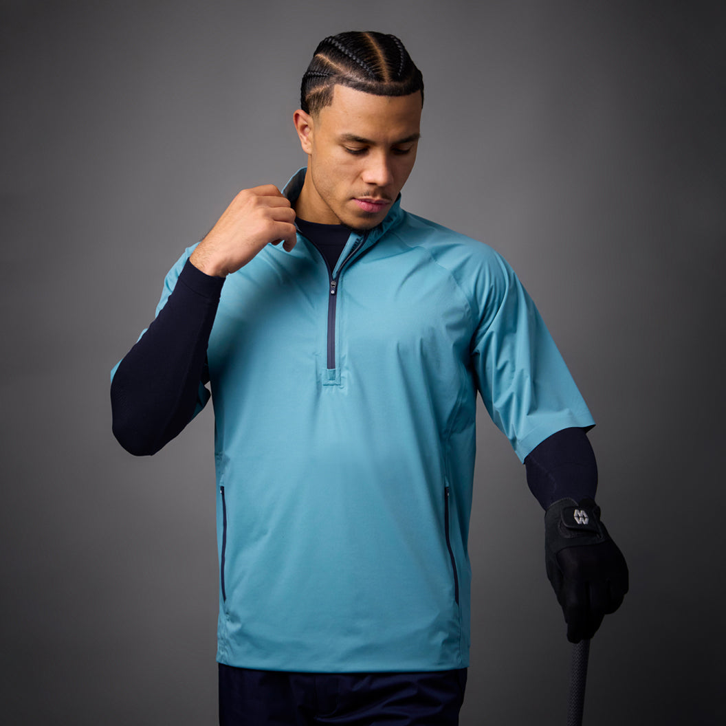 Sunderland Mens Lightweight Waterproof Half Sleeve Windshirt with Lifetime Guarantee