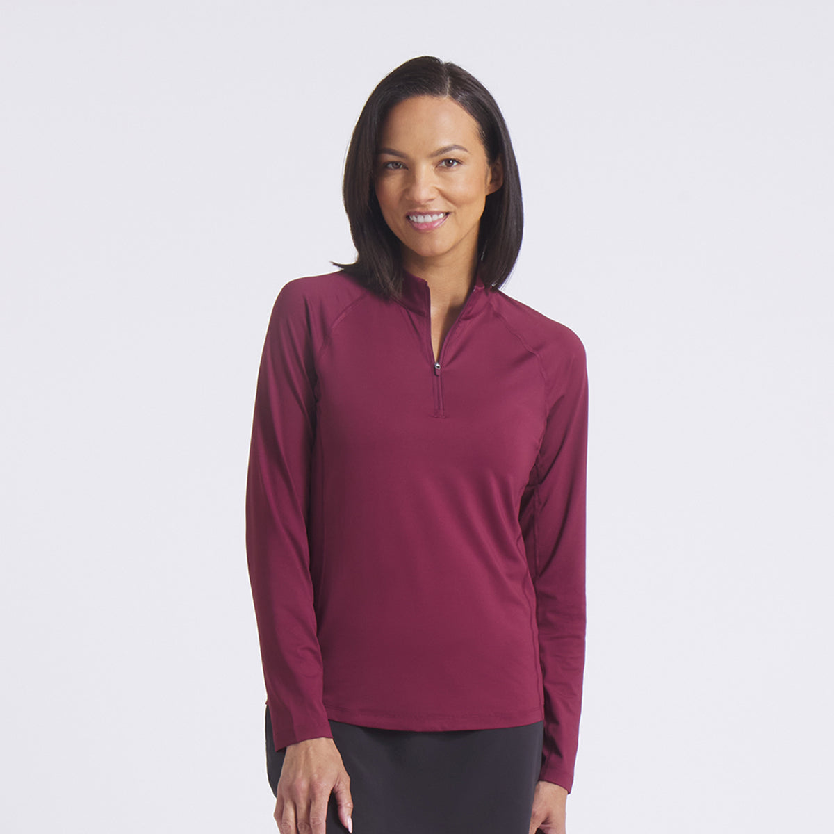 Puma Golf Ladies Long Sleeve Lightweight Zip Neck Top