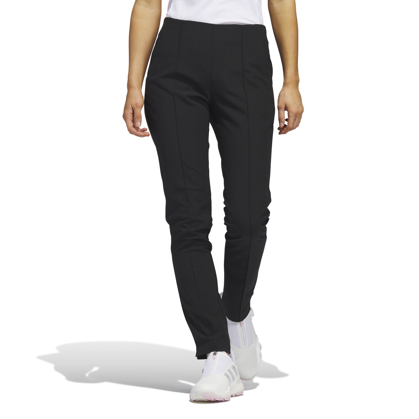 adidas Ladies Pintuck Pull-On Trousers in Black – GolfGarb