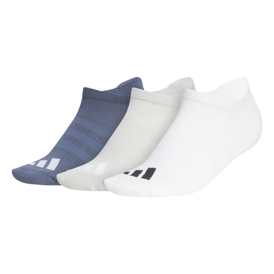 adidas 3-Pack of Low-Rise, No-Show Golf Socks in Multicolour
