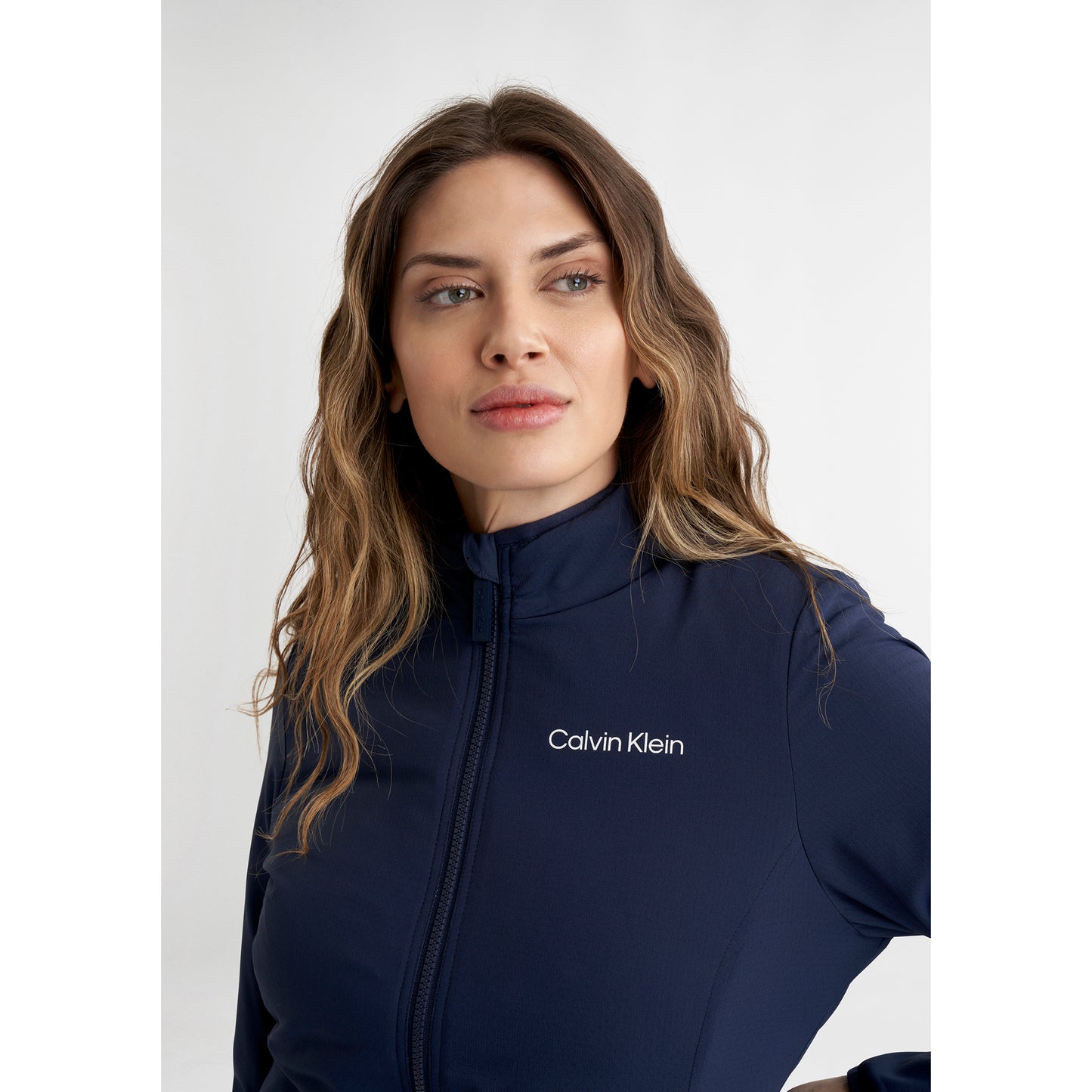 Calvin Klein Ladies Quilted Water Resistant Jacket in Navy