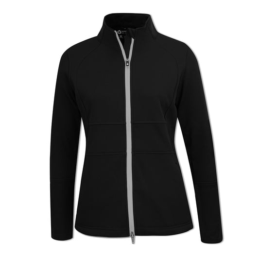 Sunderland Ladies Technical Fleece Jacket in Black & Silver - Last One XXL Only Left