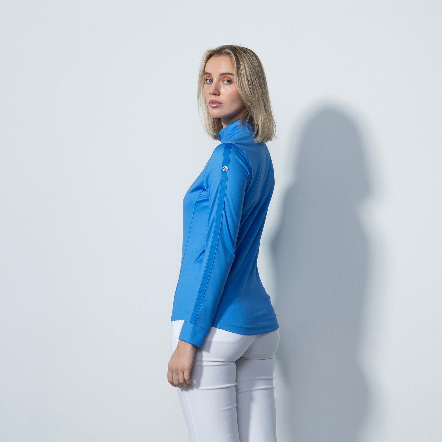 Daily Sports Ladies Long Sleeve Golf Polo in Cosmic Blue