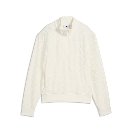 Puma Ladies Waffle Style 1/4 Zip - Enjoy Cosy Comfort for Cooler Days