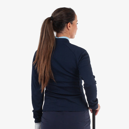 Galvin Green Women's Full-Zip Navy Jacket - Sleek INSULA Warmth with a Refined Feminine Silhouette