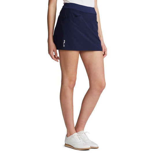 Ralph Lauren French Navy Ladies Pull-On Golf Skort with Back Pleats - Last One XL Only Left