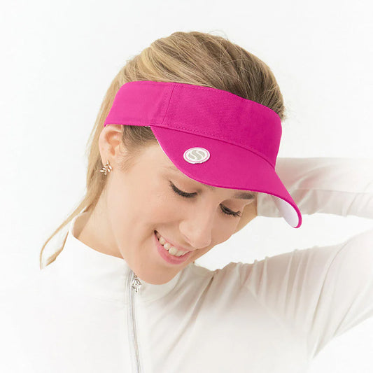 Surprizeshop Ladies Golf Visor with Magnetic Ball Marker & Adjustable Fit