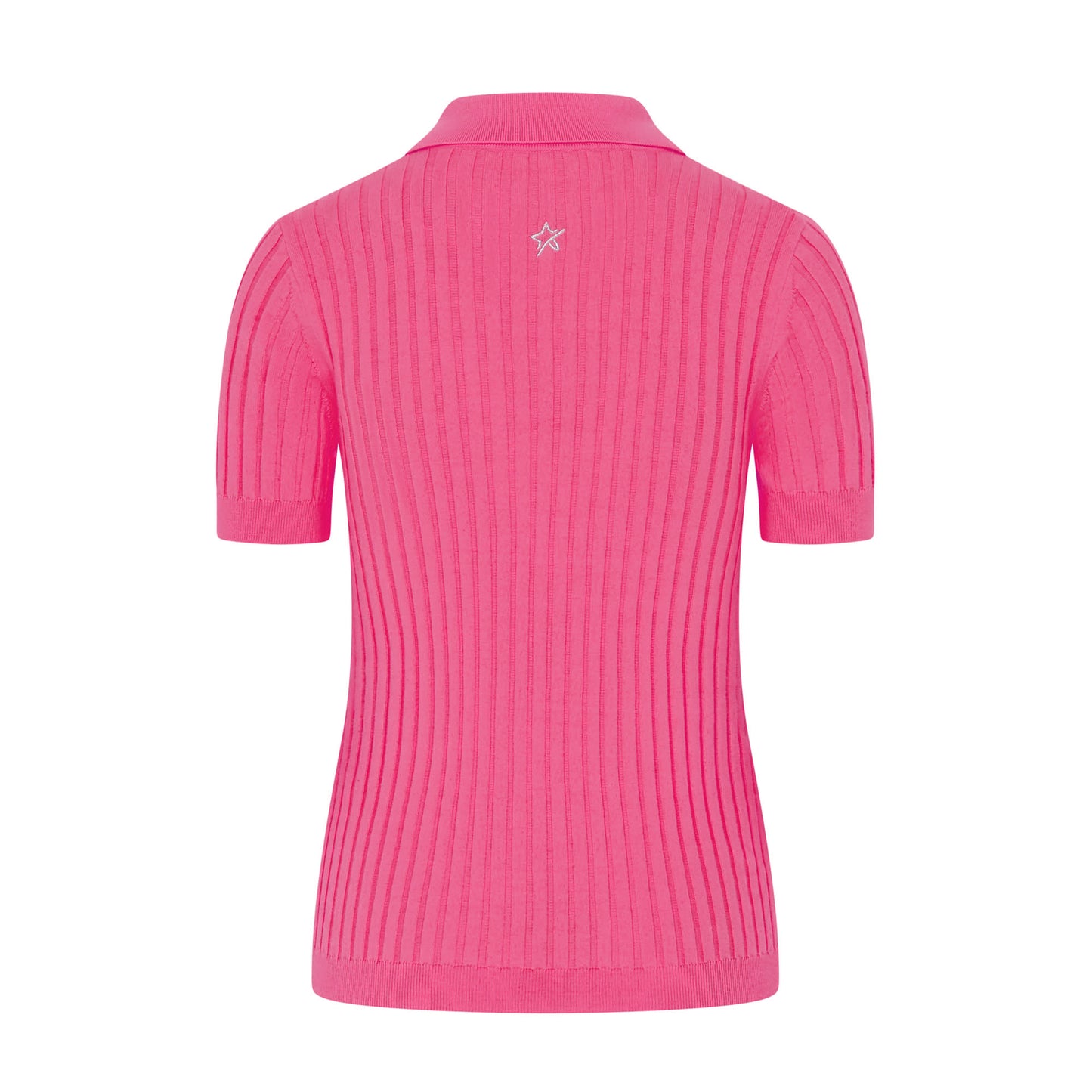 Swing Out Sister Ladies Lush Pink Short Sleeve Knitted Top