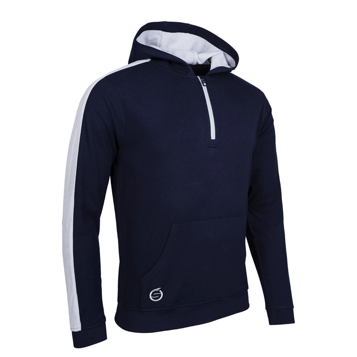 Sunderland Mens Hooded Showerproof Thermal Fleece in Navy