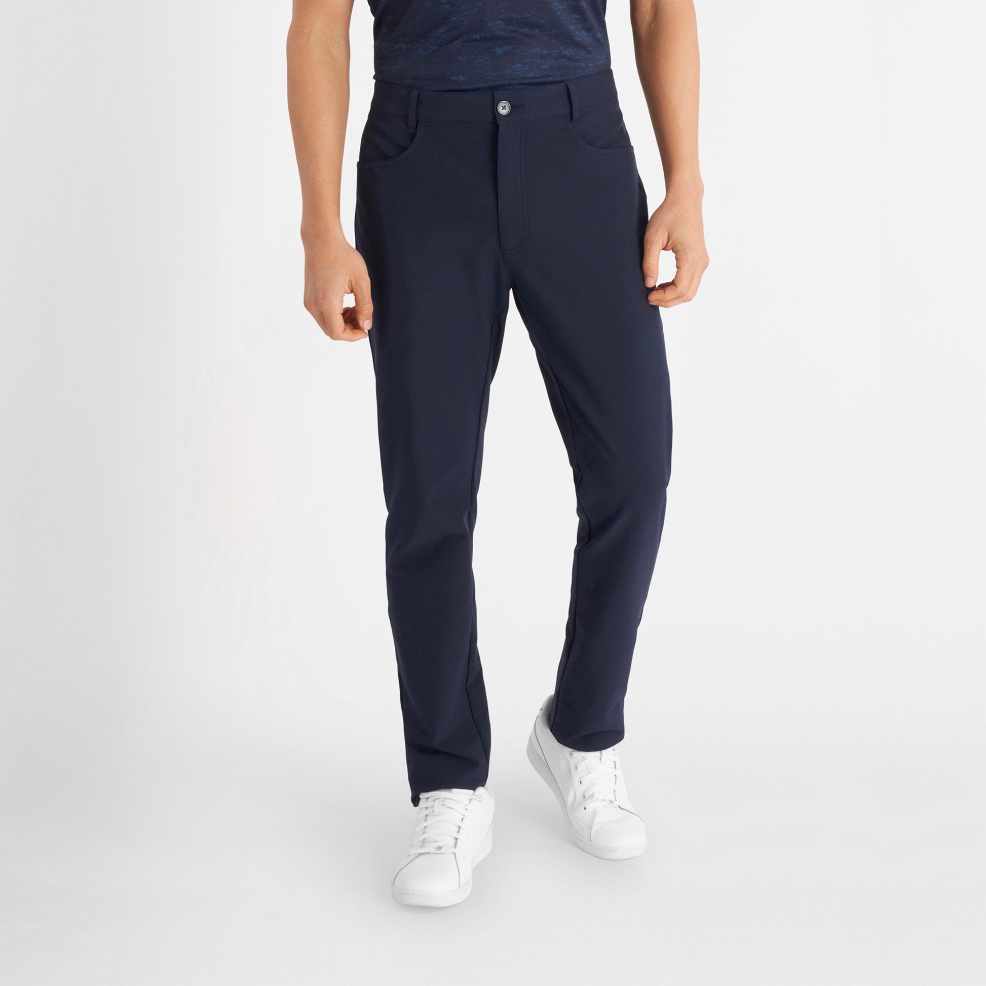 Calvin Klein Mens Navy Water Resistant Thermal Trouser