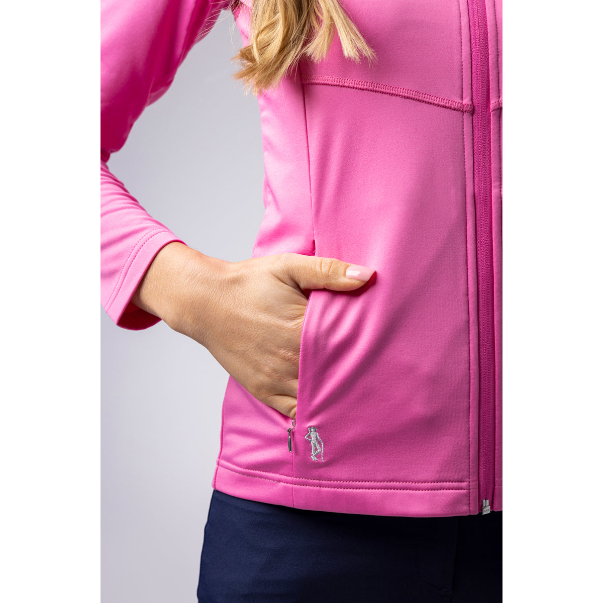 Glenmuir Ladies Thermal Water Repellent Mid-Layer Jacket in Hot Pink