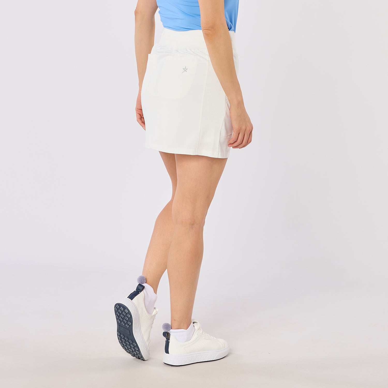 Swing Out Sister Ladies Lightweight Pull-On Skort with Neat Pocket Detail & Comfort Waistband for A Smooth Silhouette