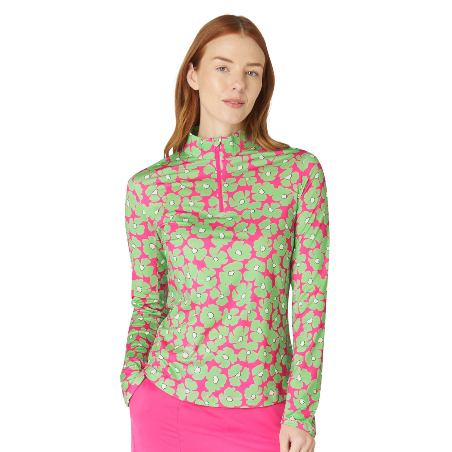 Callaway Ladies Golf Top with Floral Print Design