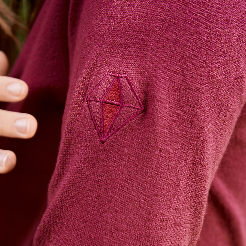 Pure Golf Ladies Classic Roll Neck in Garnet Berry