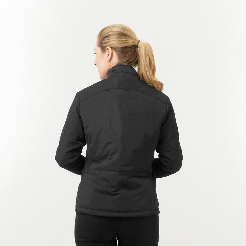 Pure Ladies Insulated Quilted Jacket in Black