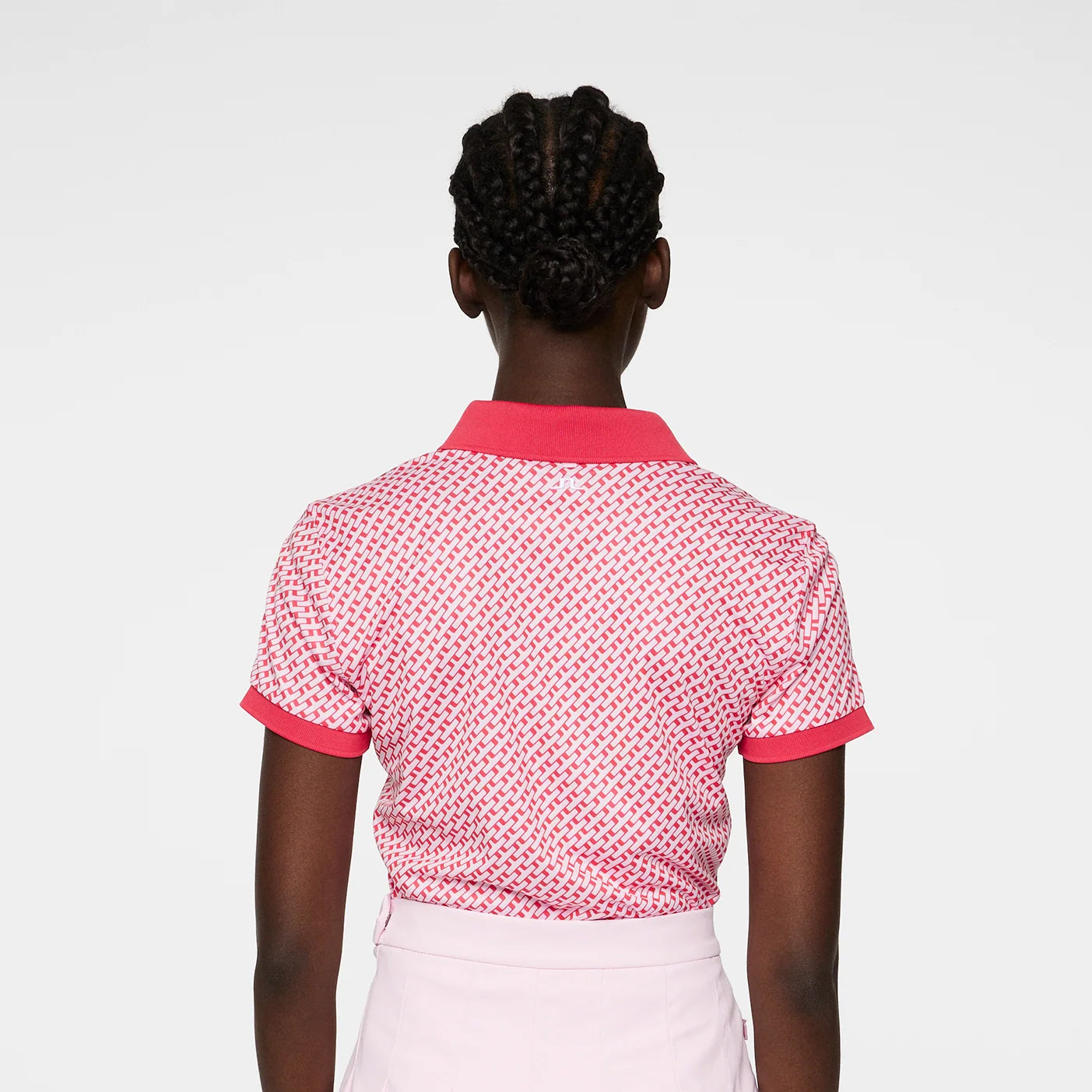 J.Lindeberg Ladies Short Sleeve Tour Tech Polo with Bridge Print