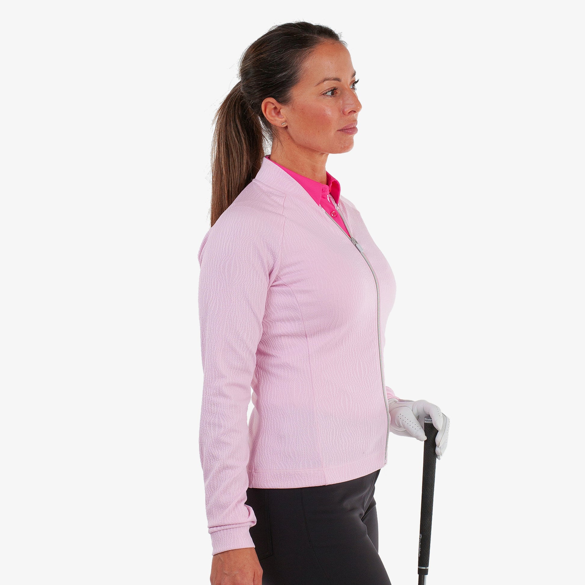 Galvin Green Women's Textured Jacket - Sleek INSULA Warmth with a Refined Feminine Silhouette