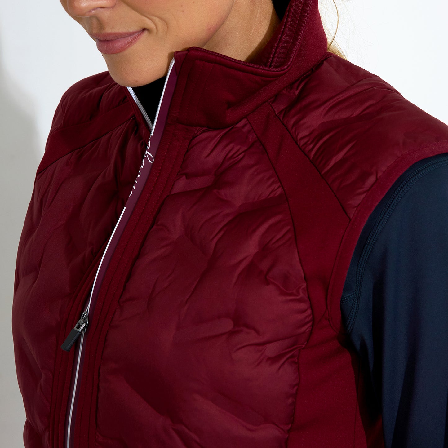 Abacus Ladies Quilted Gilet with Stretch Side Panels