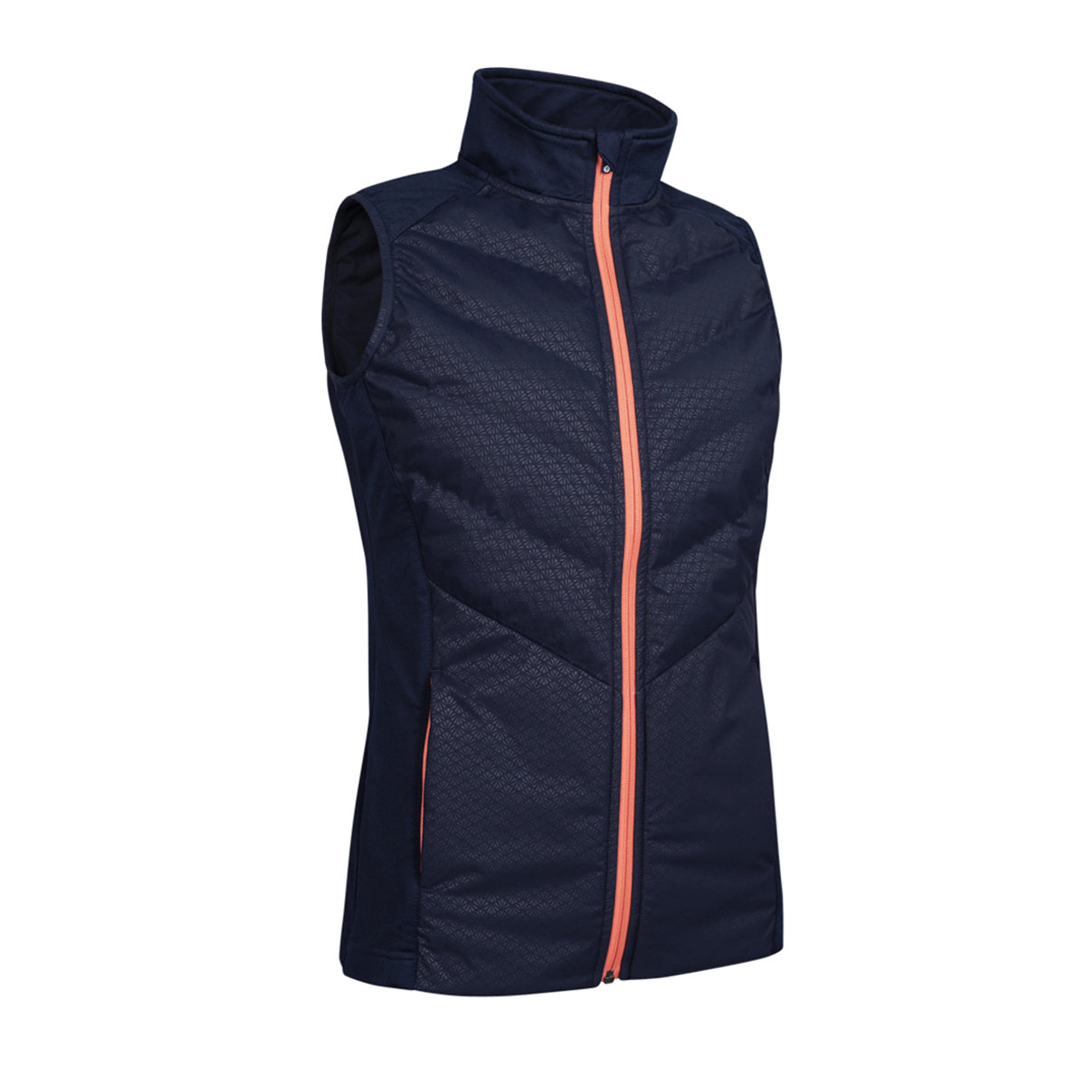 Sunderland Ladies Lightweight Padded Gilet in Navy Shell Print