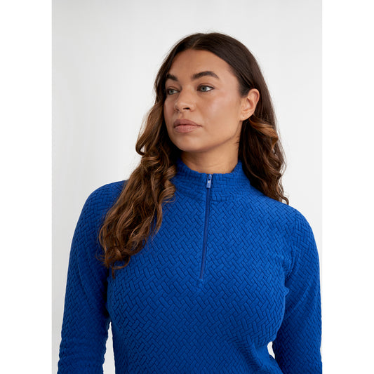 Green Lamb Ladies Textured Fleece 1/4 Zip Top