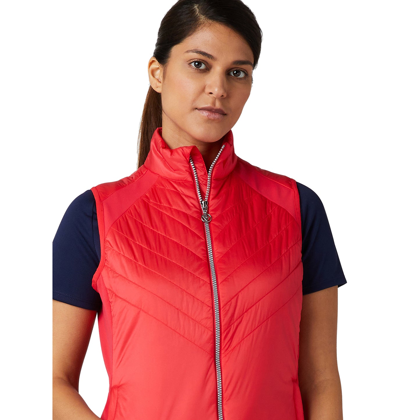 Callaway Ladies Primaloft Lightweight Quilted Gilet in Paradise Pink