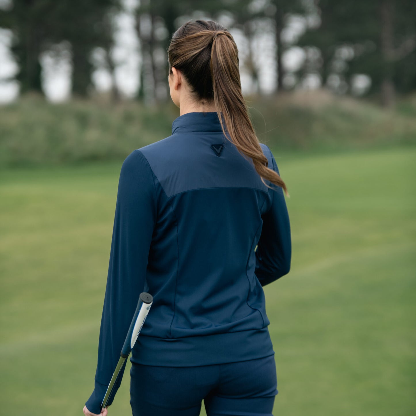 Callaway Ladies Golf Thermal Hybrid Jacket with Primaloft in Navy